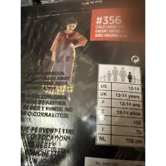 Disney Hocus Pocus Mary Sanderson Halloween Costume Dress Childs Large - Picture 4 of 5